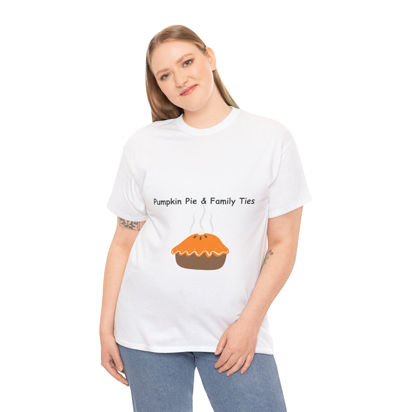 Pumpkin Pie Family Tee, Fall T-Shirt, Thanksgiving Gift, Unisex Cotton Shirt, Family Reunion Apparel, Autumn Celebration Wear