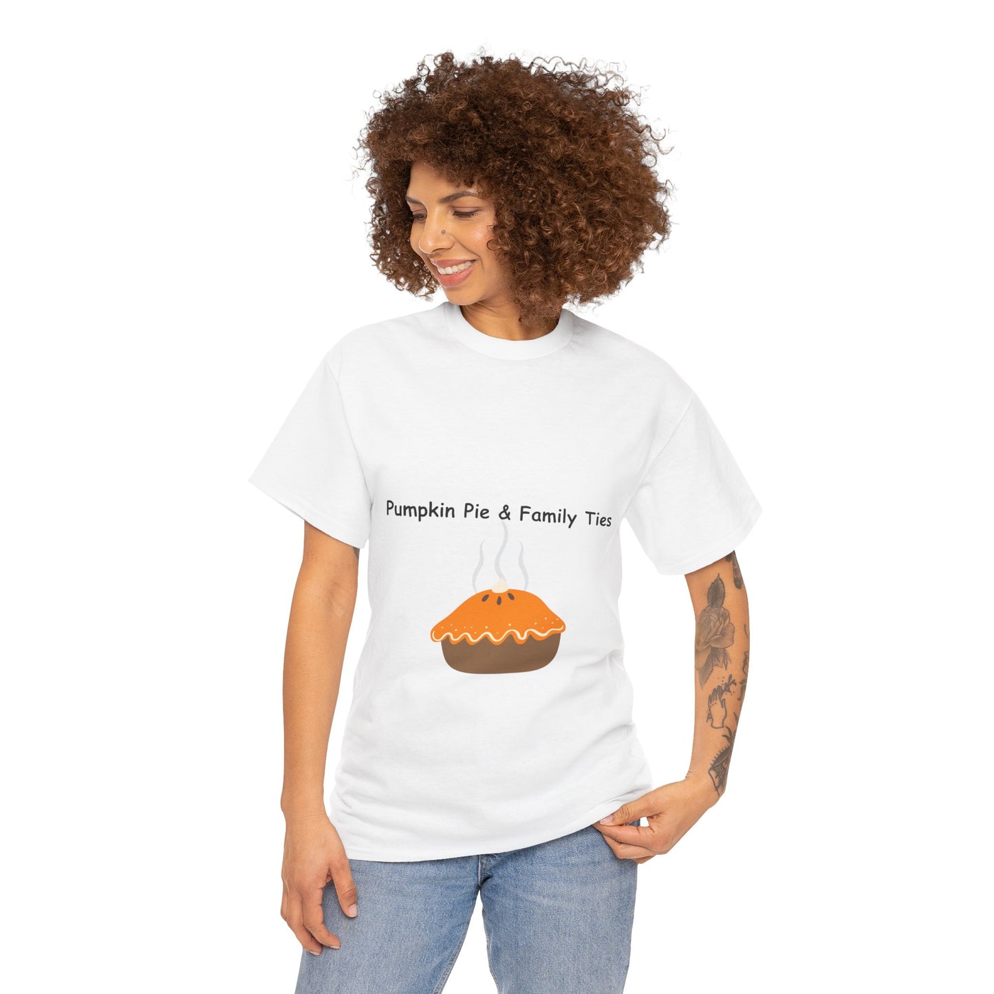 Pumpkin Pie Family Tee, Fall T-Shirt, Thanksgiving Gift, Unisex Cotton Shirt, Family Reunion Apparel, Autumn Celebration Wear