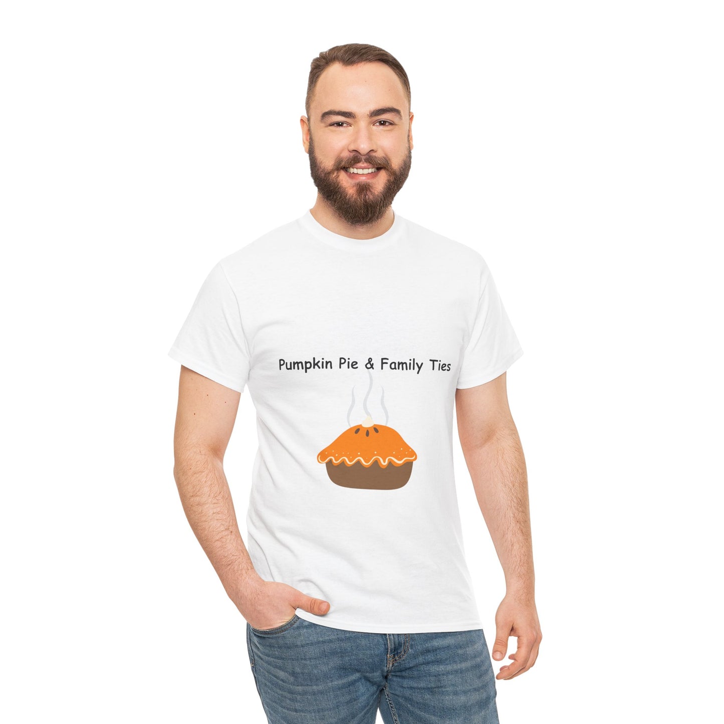 Pumpkin Pie Family Tee, Fall T-Shirt, Thanksgiving Gift, Unisex Cotton Shirt, Family Reunion Apparel, Autumn Celebration Wear