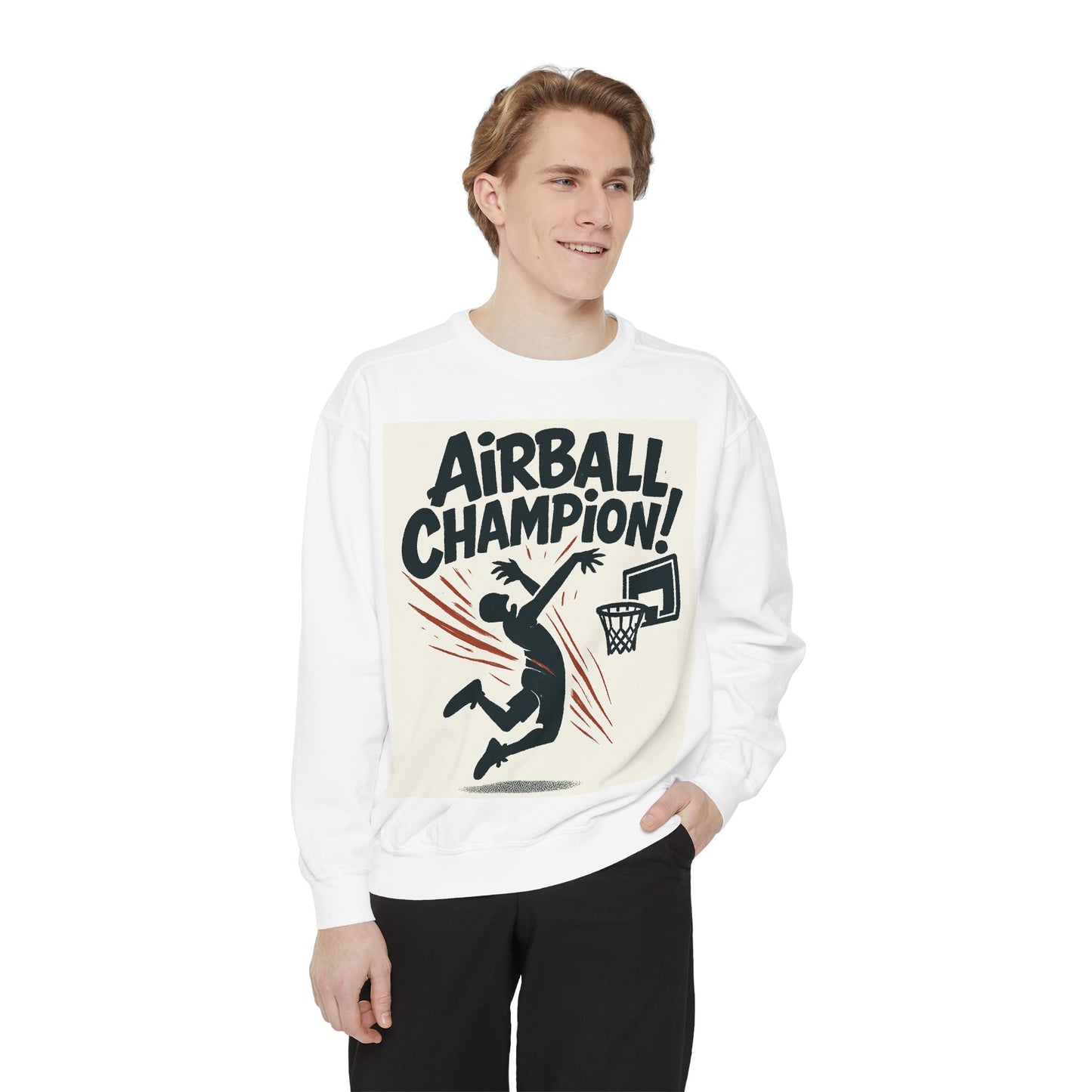 Airball Champion Sweatshirt, Unisex Athletic Apparel, Basketball Gifts, Sportswear for Him/Her, Active Lifestyle, Casual Comfort