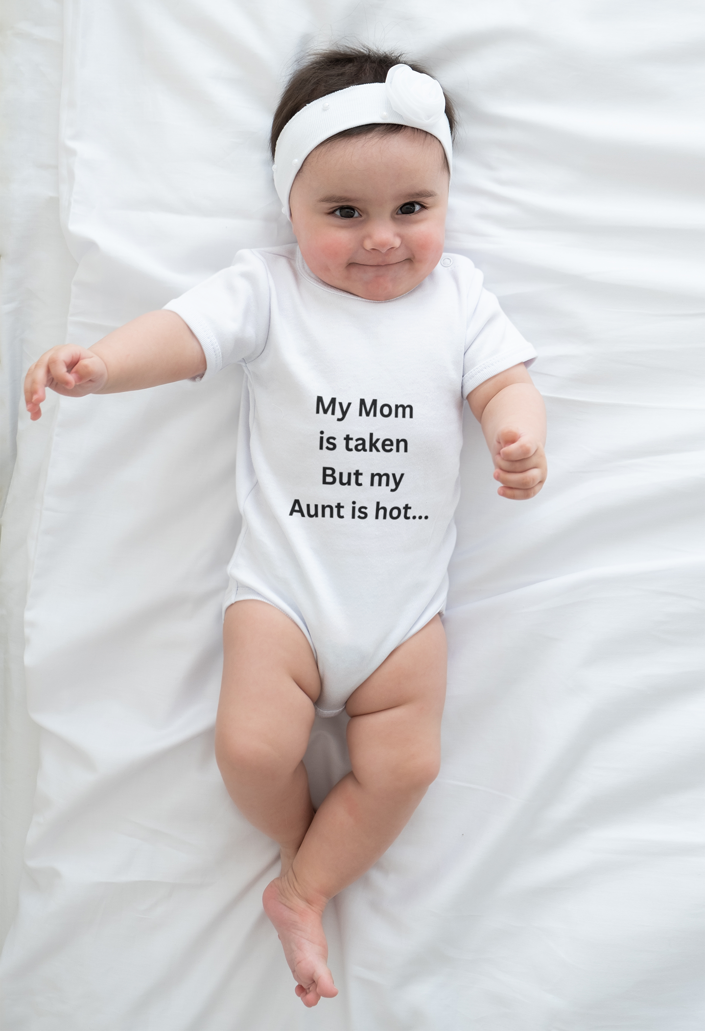 Funny Infant Bodysuit, Baby Shower Gift, Cute Baby Outfit, Family Humor Babywear, Aunt and Mom Gift