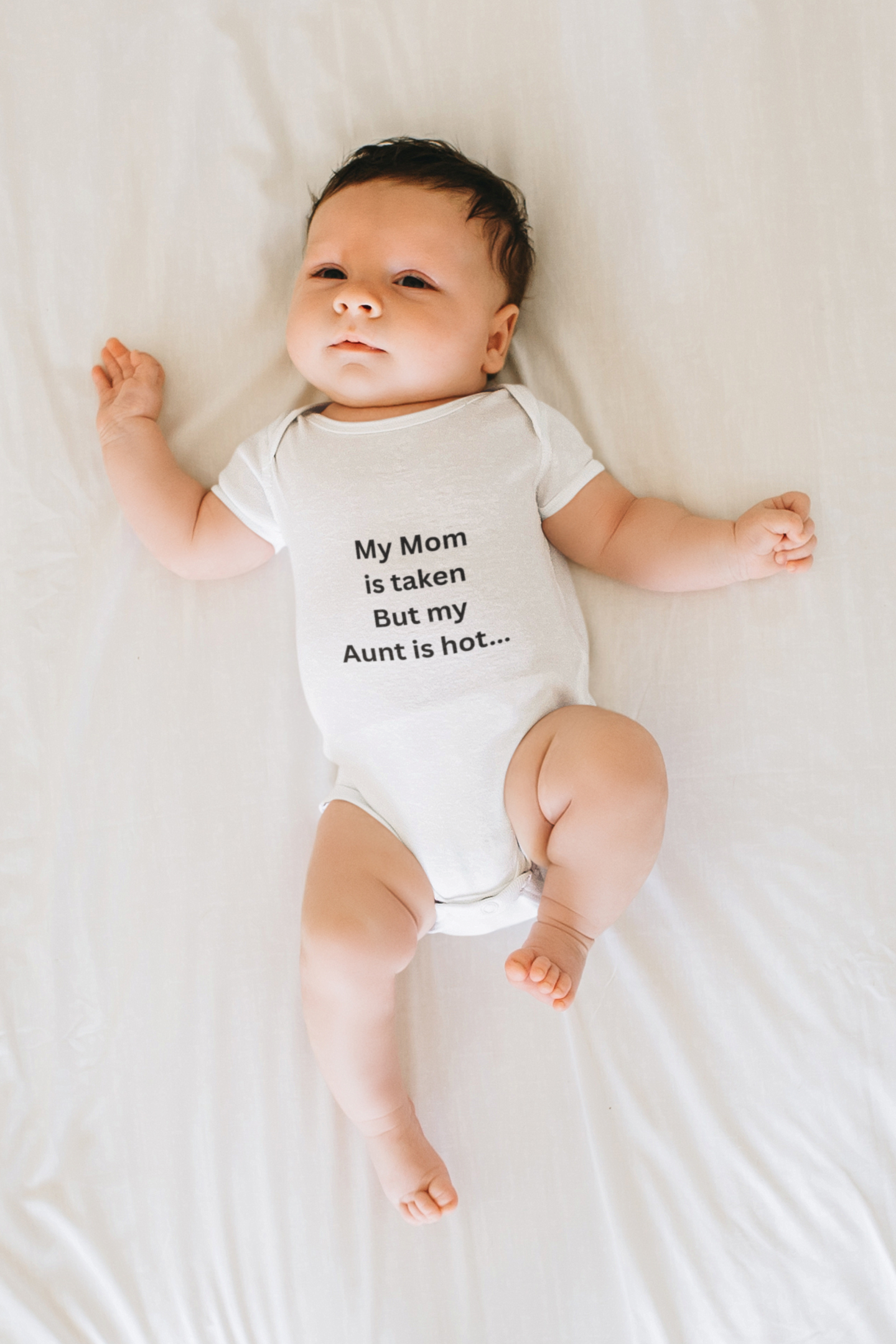Funny Infant Bodysuit, Baby Shower Gift, Cute Baby Outfit, Family Humor Babywear, Aunt and Mom Gift