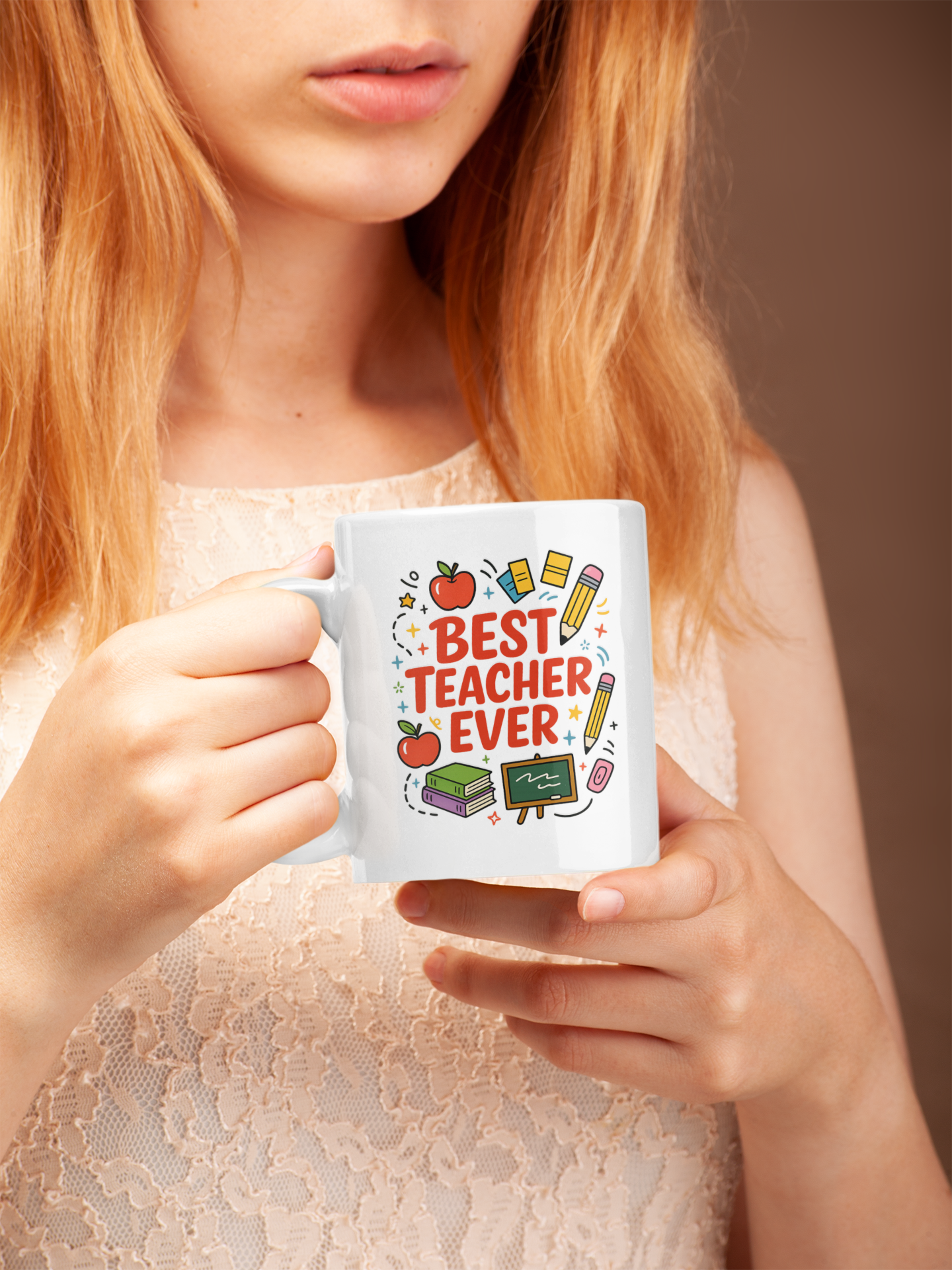Best Teacher Ever Mug, Gift for Educators, Teacher Appreciation, School Supplies, Coffee Mug, Classroom Decor