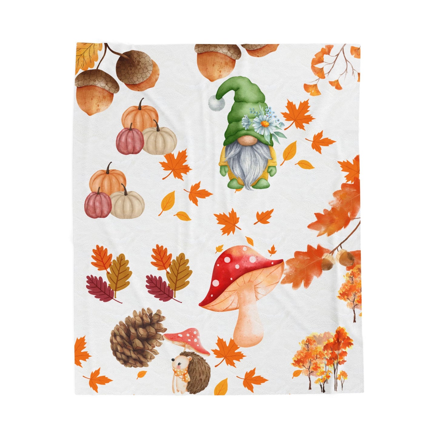 Plush Blanket - Fall Nostalgia Design