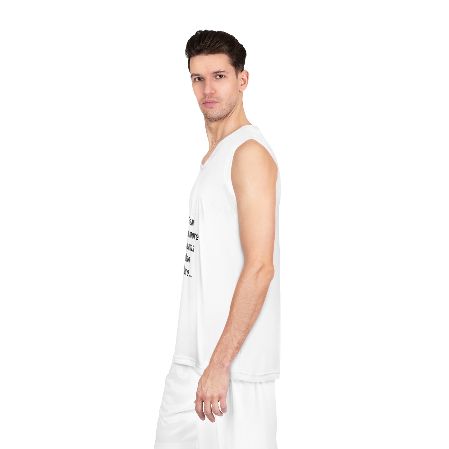 Inspirational Basketball Jersey with Motivational Quote, Great for Athletes, Fans, Sports Events, Fitness and Gift Giving