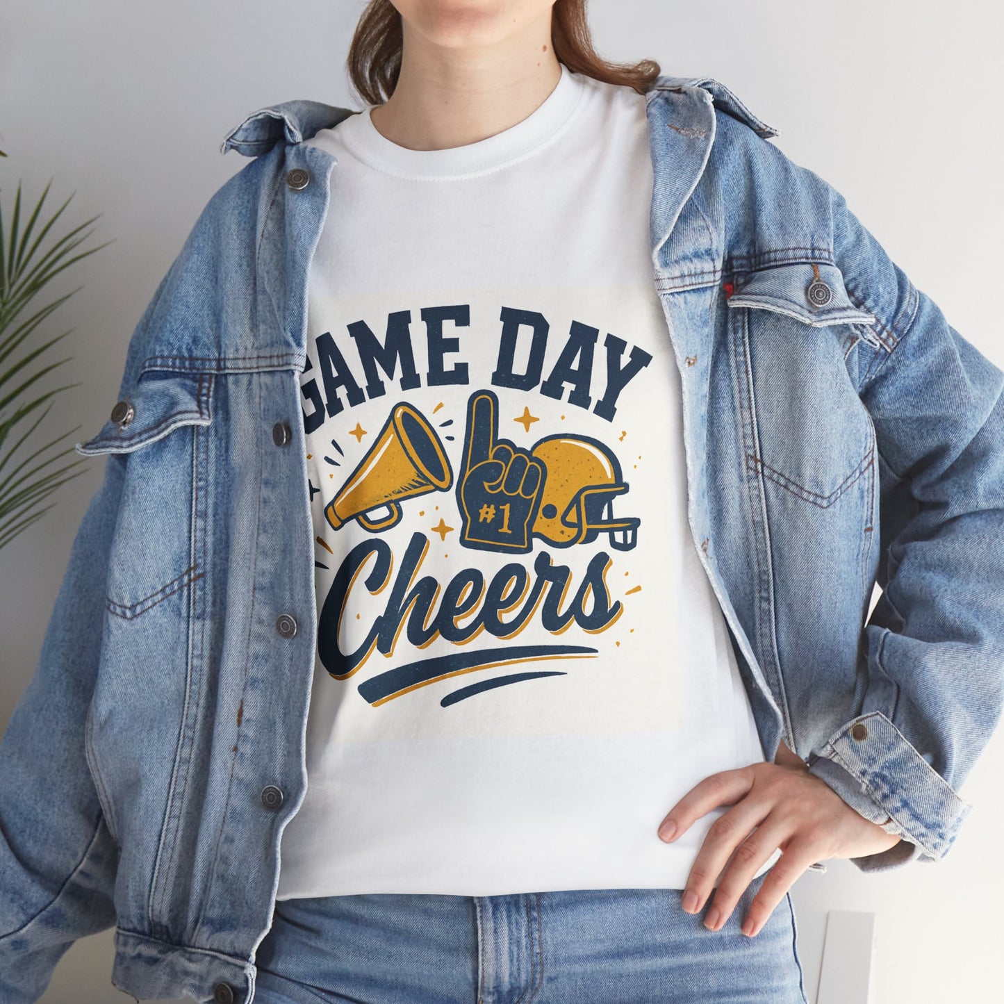 Game Day Cheers Unisex Heavy Cotton Tee, Sports Fan Apparel, Game Day Shirt, Tailgate Tee, Gift for Sports Lovers