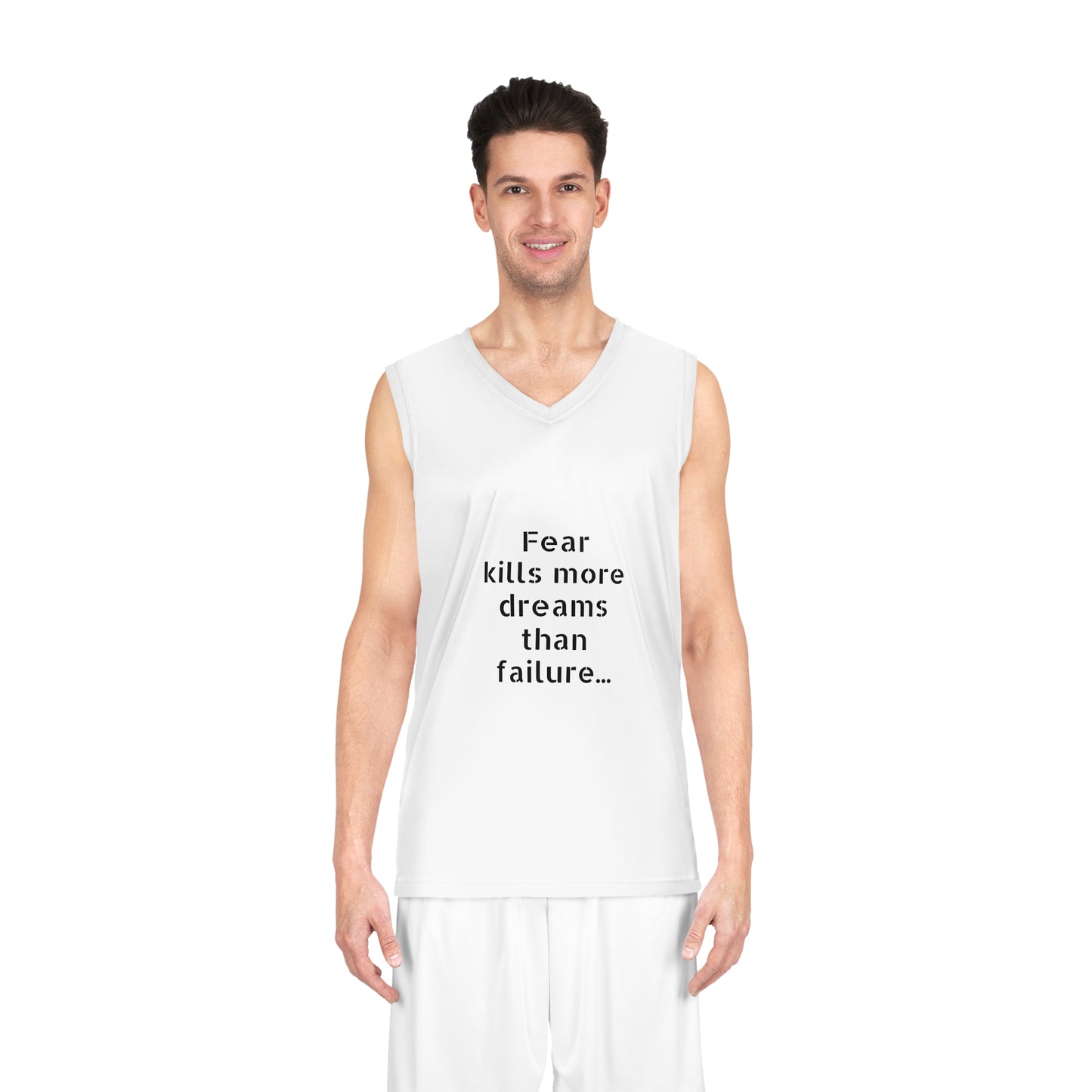 Inspirational Basketball Jersey with Motivational Quote, Great for Athletes, Fans, Sports Events, Fitness and Gift Giving