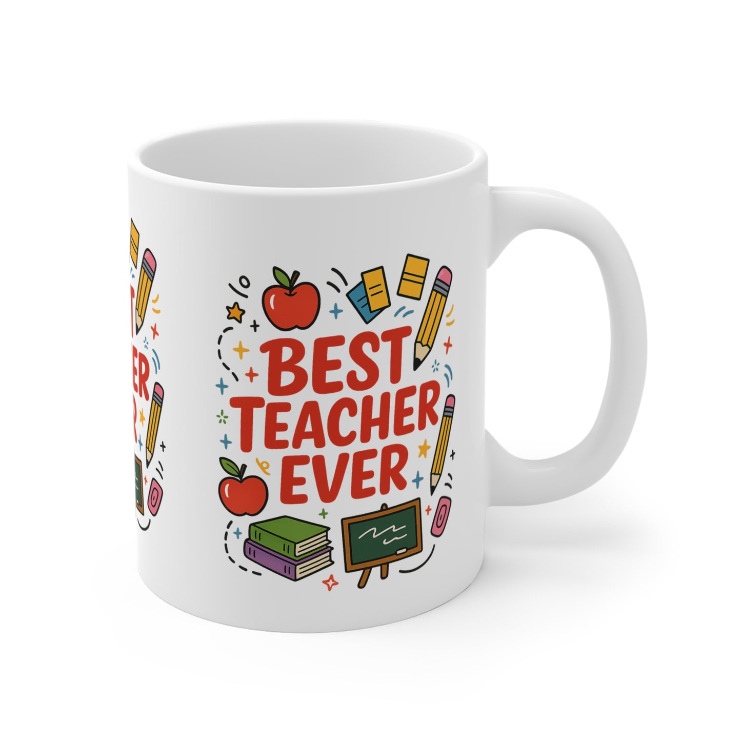 Best Teacher Ever Mug, Gift for Educators, Teacher Appreciation, School Supplies, Coffee Mug, Classroom Decor