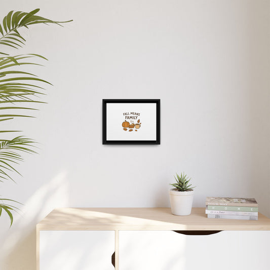 Fall Family Canvas Print - Autumn Wall Art, Seasonal Home Decor, Thanksgiving Gift, Cozy Vibes, Pumpkin Themed Artwork
