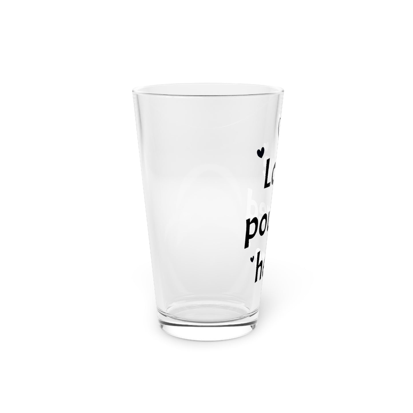 Personalized Pint Glass, Love Poured Here - Perfect for Weddings, Anniversaries, Housewarmings, Custom Drinkware, Gift for Couples
