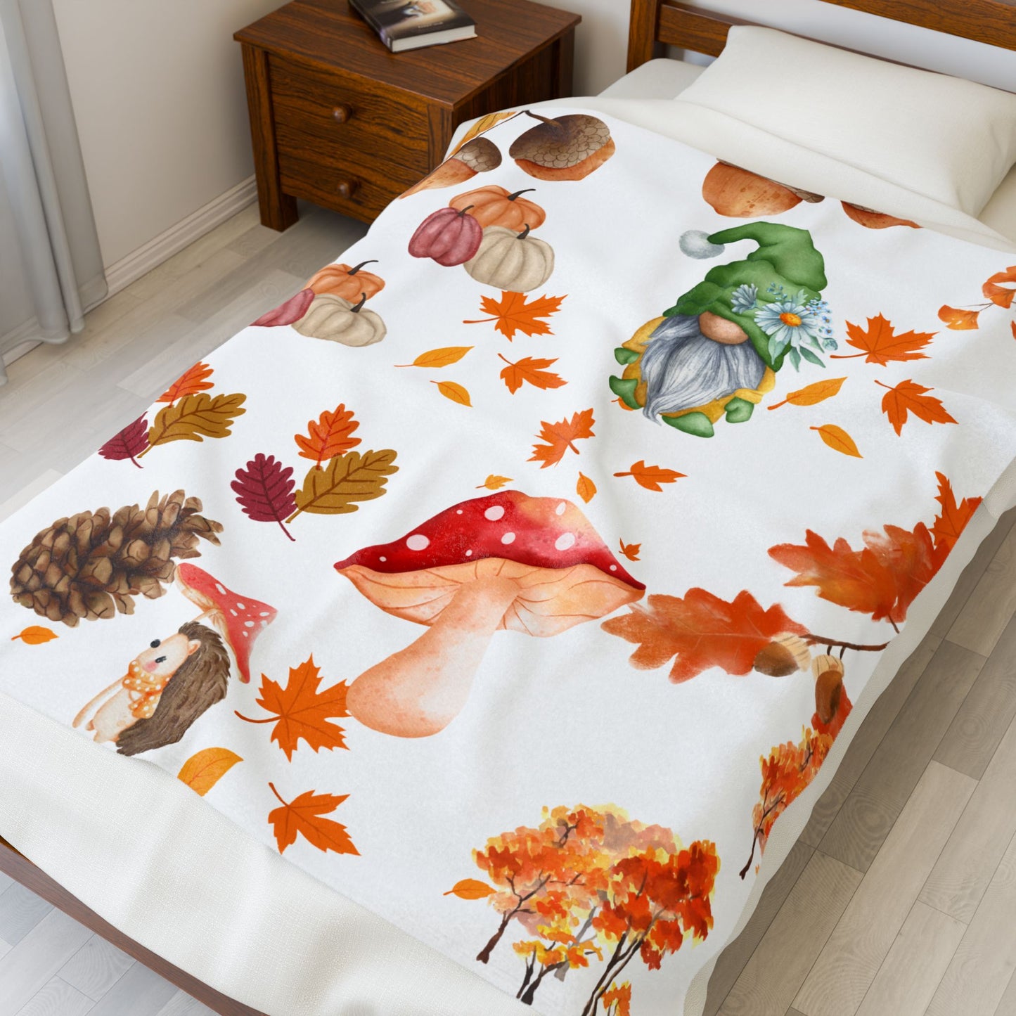 Plush Blanket - Fall Nostalgia Design