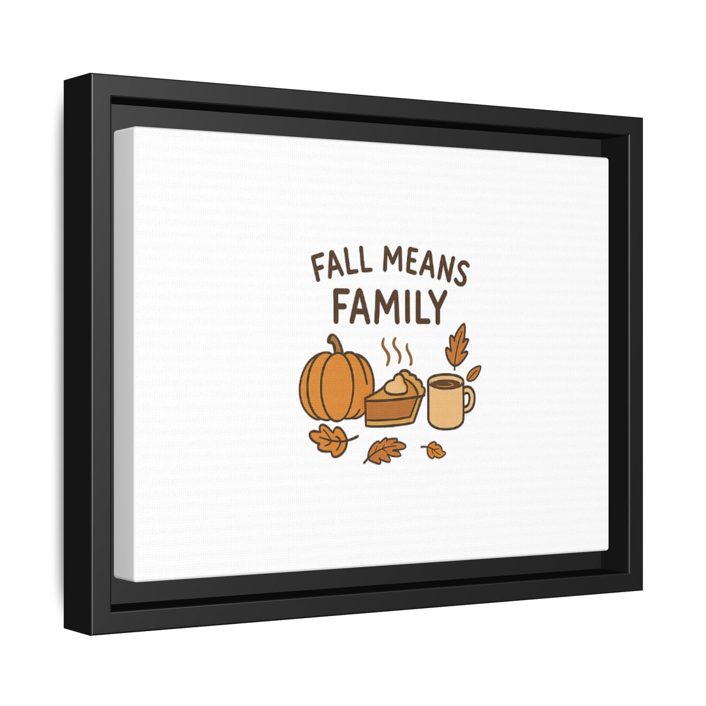 Fall Family Canvas Print - Autumn Wall Art, Seasonal Home Decor, Thanksgiving Gift, Cozy Vibes, Pumpkin Themed Artwork