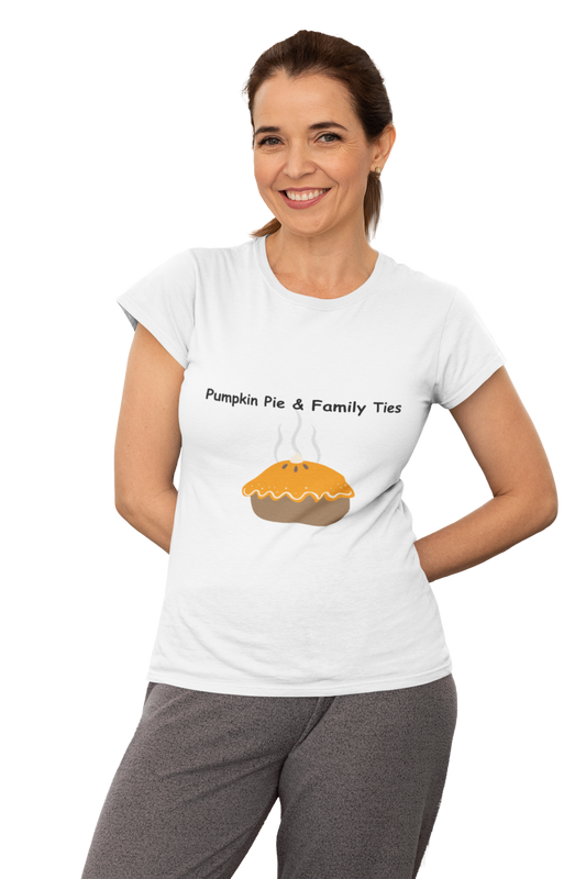 Pumpkin Pie Family Tee, Fall T-Shirt, Thanksgiving Gift, Unisex Cotton Shirt, Family Reunion Apparel, Autumn Celebration Wear