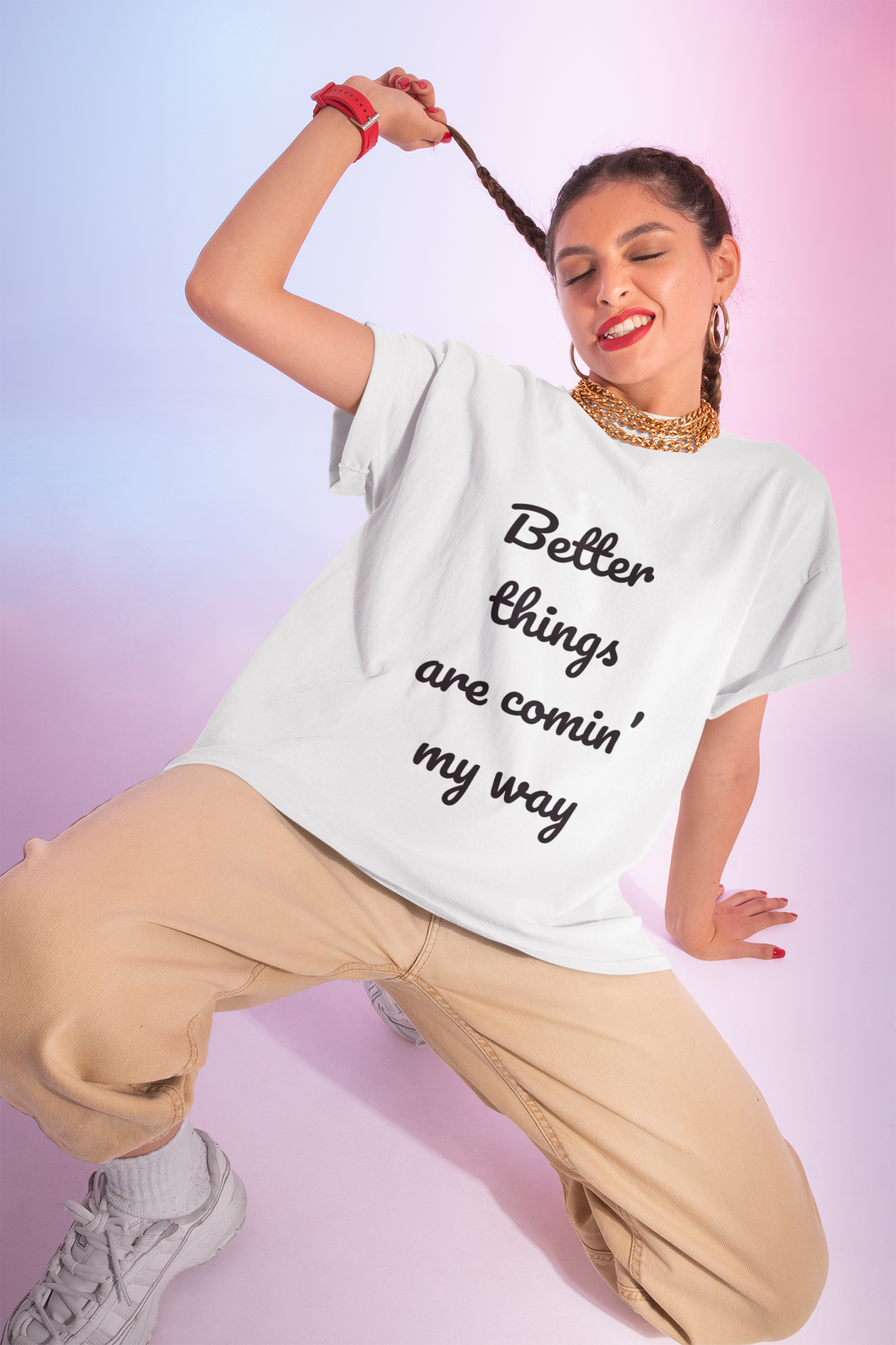 Unisex T-Shirt✨ "Better Things Are Comin’ My Way" Positive Affirmation T-Shirt – Motivational Tee for Dreamers & Believers