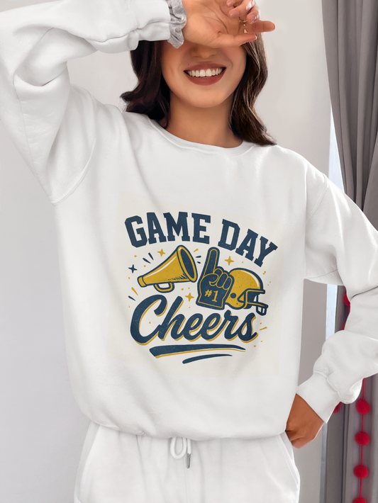 Game Day Cheers Sweatshirt – Unisex Heavy Blend – Perfect for Sports Fans, Tailgating, Game Day, and Cozy Casual Wear