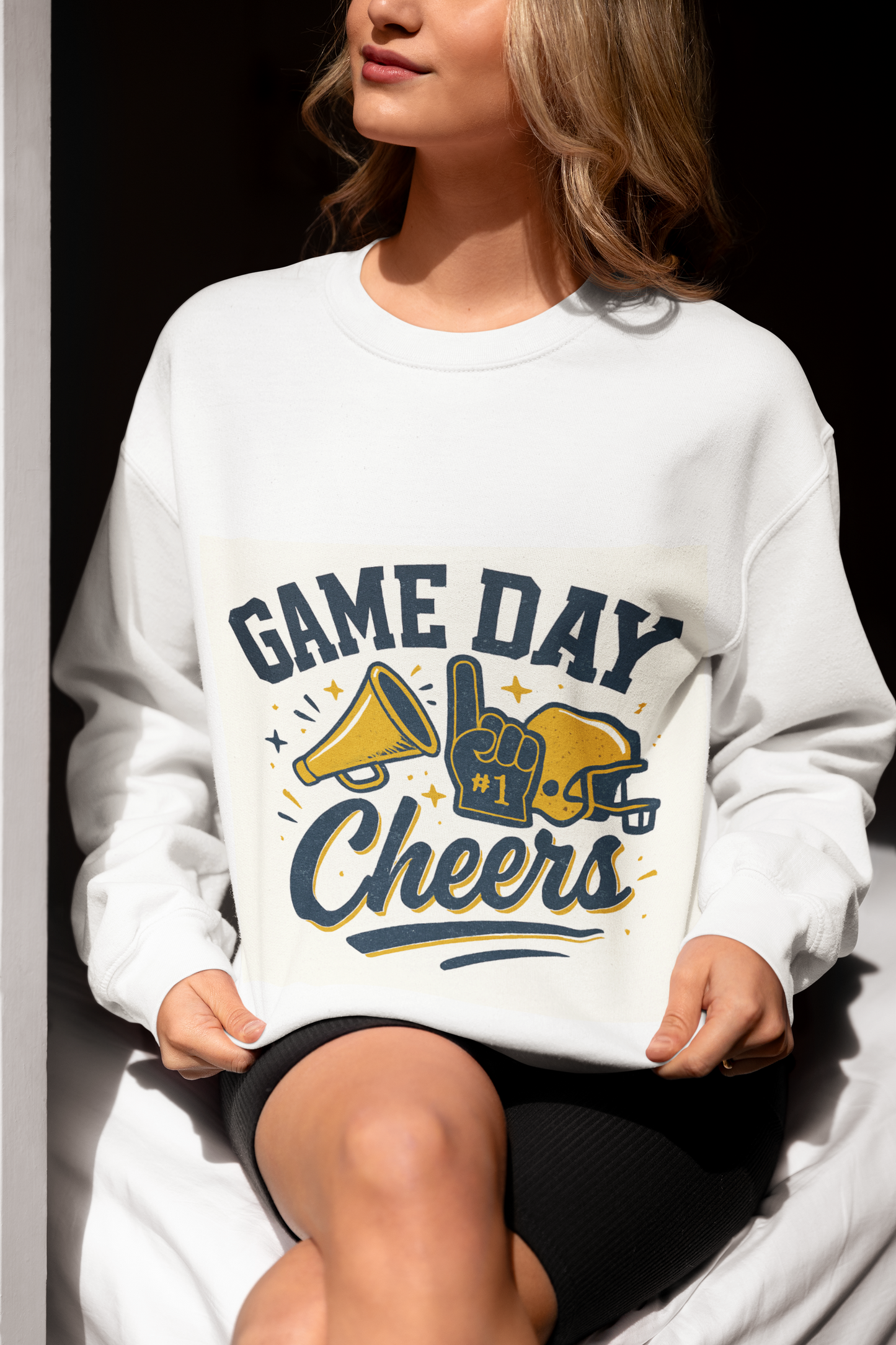 Game Day Cheers Sweatshirt – Unisex Heavy Blend – Perfect for Sports Fans, Tailgating, Game Day, and Cozy Casual Wear