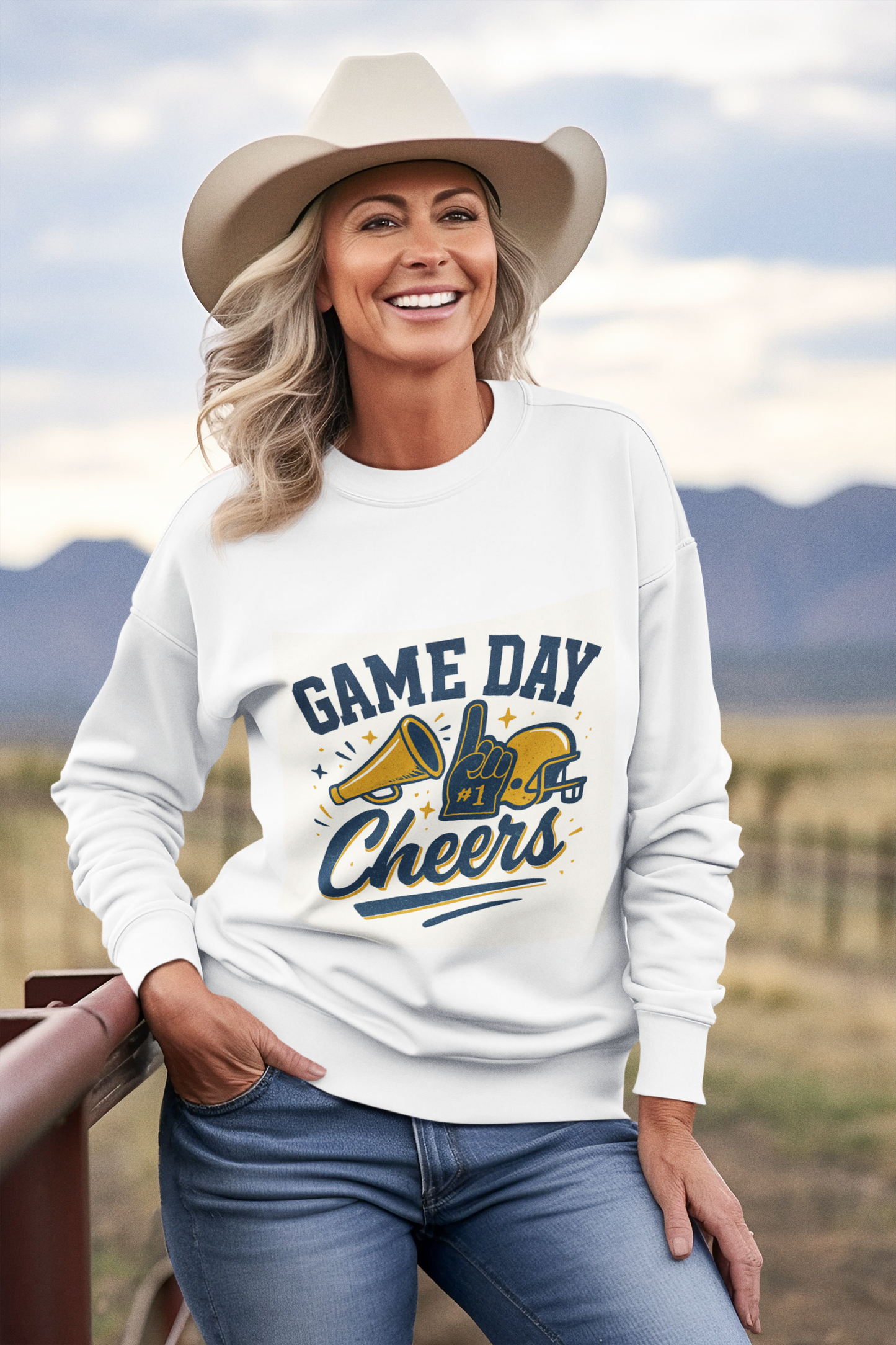 Game Day Cheers Sweatshirt – Unisex Heavy Blend – Perfect for Sports Fans, Tailgating, Game Day, and Cozy Casual Wear
