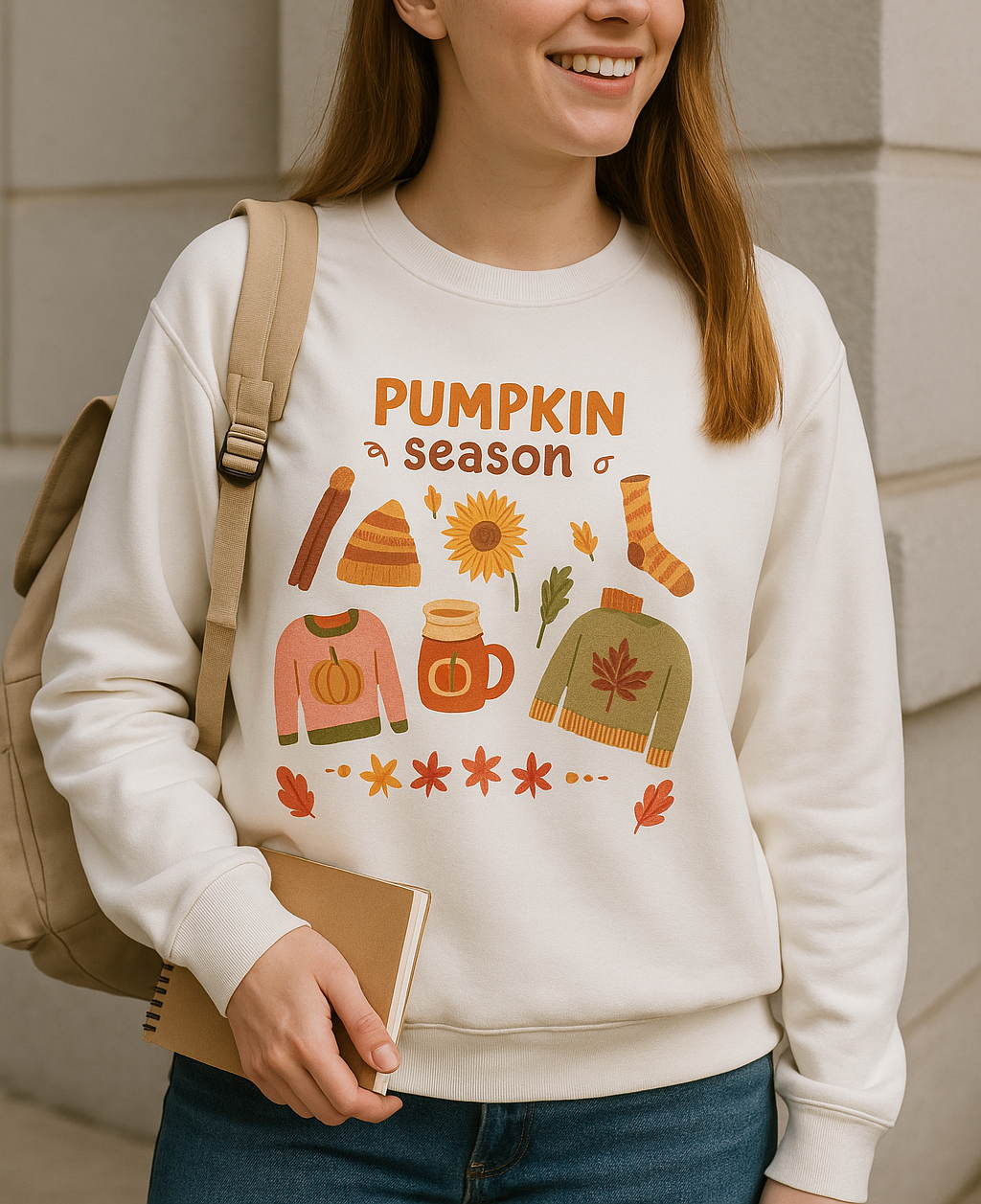 Pumpkin Season Sweatshirt 🍂✨Cozy Pumpkin Season Sweatshirt, Fall Fashion, Thanksgiving Gift, Autumn Apparel, Seasonal Wear, Unisex Crewneck