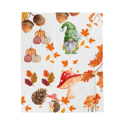 Plush Blanket - Fall Nostalgia Design