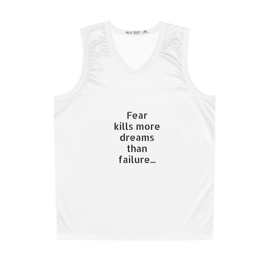 Inspirational Basketball Jersey with Motivational Quote, Great for Athletes, Fans, Sports Events, Fitness and Gift Giving