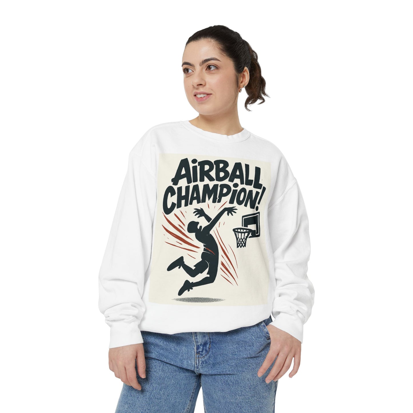 Airball Champion Sweatshirt, Unisex Athletic Apparel, Basketball Gifts, Sportswear for Him/Her, Active Lifestyle, Casual Comfort