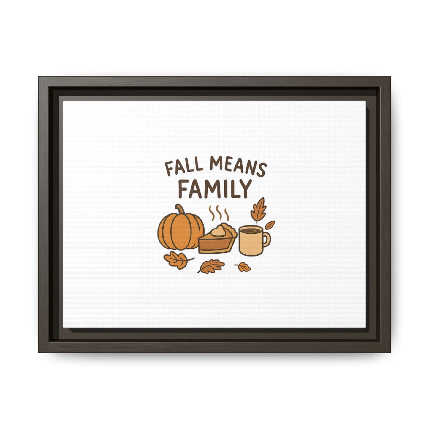 Fall Family Canvas Print - Autumn Wall Art, Seasonal Home Decor, Thanksgiving Gift, Cozy Vibes, Pumpkin Themed Artwork